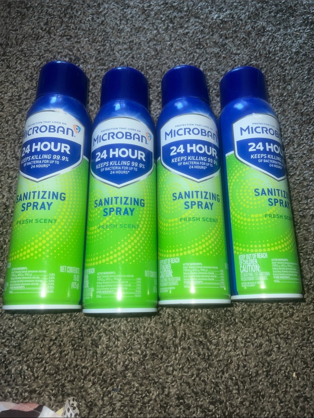 Microban 24 hour Sanitizing Spray